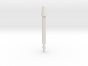 Cybertron Defense Red Alert Missile in White Natural Versatile Plastic