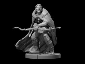 Half Orc Male Ranger in Smooth Fine Detail Plastic