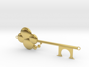 Disneyland Imagine Key (Horizontal) in Polished Brass: Small