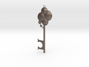 Disneyland Imagine Key (Vertical) in Polished Bronzed-Silver Steel: Small