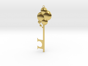 Disneyland Imagine Key (Vertical) in Polished Brass: Small