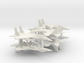 F-15C Eagle (Loaded) in White Natural Versatile Plastic: 1:700