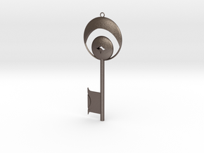 Disneyland Dream Key (Vertical) in Polished Bronzed-Silver Steel: Small