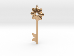 Disneyland Inspire Key (Vertical) in Polished Bronze: Small