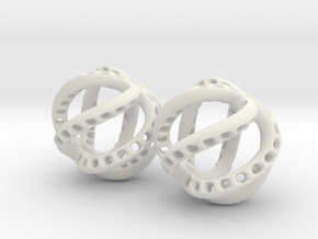 Kraken-Earrings 2 Pieces in White Natural Versatile Plastic