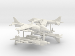Harrier GR.1 (Loaded) in White Natural Versatile Plastic: 1:350