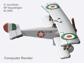 Giovanni Ancillotto Nieuport 17 (full color) in Natural Full Color Nylon 12 (MJF)