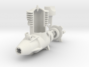 2 Cycle R/C Aircraft Engine in White Natural Versatile Plastic