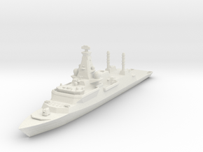 Type 26 frigate City Class in White Natural Versatile Plastic: 1:1200