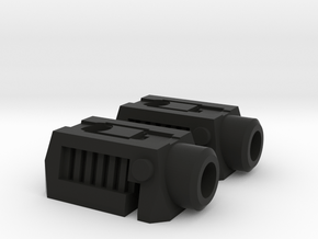TF CW Arm Cannon adapter Set of 2 in Black Smooth Versatile Plastic