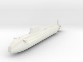 HMS Astute S119 in White Natural Versatile Plastic: 1:1000
