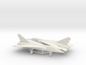 Dassault Mirage G.8 (swept wings) in White Natural Versatile Plastic: 6mm