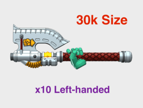 10x King Fist: Rafnyr Energy Axe (30k Size) Left in Tan Fine Detail Plastic