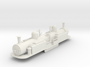 FR 0-4-4-0T double fairle loco Merddin Emrys V3 in White Natural Versatile Plastic