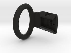 Q4e single ring 36.6mm in Black Smooth PA12: Medium