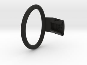 Q4e single ring 62.1mm in Black Smooth PA12: Medium