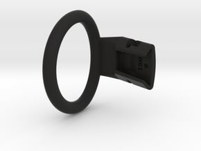 Q4e single ring 47.7mm in Black Smooth PA12: Medium