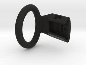 Q4e single ring 35.0mm in Black Smooth PA12: Medium