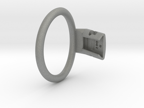 Q4e single ring 60.5mm in Gray PA12: Small