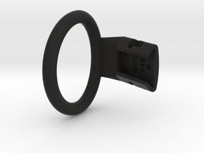 Q4e single ring 46.2mm in Black Smooth PA12: Medium