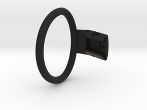 Q4e single ring 63.7mm in Black Smooth PA12: Medium