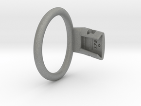 Q4e single ring 55.7mm in Gray PA12: Small