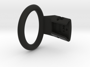 Q4e single ring 41.4mm in Black Smooth PA12: Medium