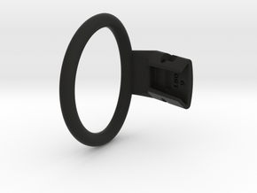 Q4e single ring 57.3mm in Black Smooth PA12: Medium