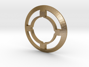 Spin Track - Metal Ring 155 (3) in Polished Gold Steel