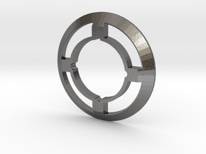 Spin Track - Metal Ring 155 (3) in Processed Stainless Steel 316L (BJT)