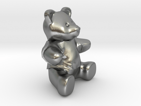 Nounours - Teddy Bear in Natural Silver