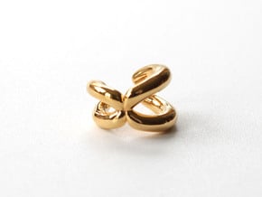 Chromosome Ear Cuff in 14k Gold Plated Brass