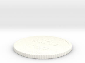 1 $LUNC / Terra Luna Classic Physical Crypto coin in White Premium Versatile Plastic