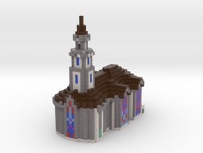 Minecraft Church in Natural Full Color Sandstone