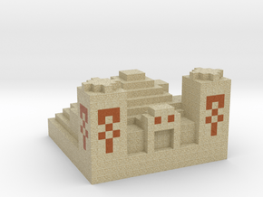 Minecraft Desert Temple in Natural Full Color Sandstone