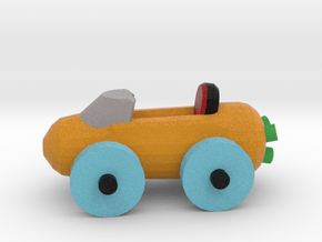 Carrot Car 2 - Small in Natural Full Color Sandstone