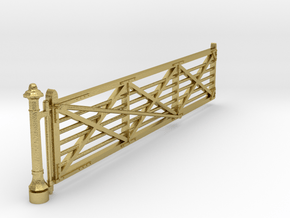 VR #2 Crossing Gates 20' (BRASS) 1-87 Scale in Natural Brass