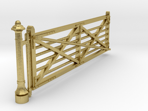 VR #2 Crossing Gates 14' (BRASS) 1-87 Scale in Natural Brass