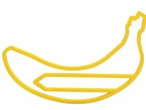 Paper clip  in Yellow Processed Versatile Plastic