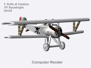 Fulco Ruffo di Calabria Nieuport 17 (full color) in Natural Full Color Nylon 12 (MJF)