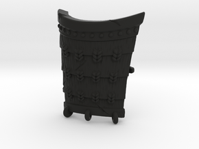 Samurai shoulder pad in Black Smooth Versatile Plastic