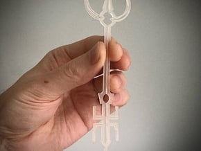 Anywhere Key in Smooth Fine Detail Plastic