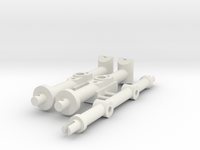 Reproduction of Rear body post CRP-1623 For Tamiya in White Natural Versatile Plastic