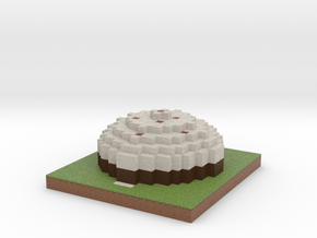 Minecraft Cake House in Natural Full Color Sandstone