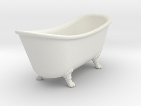 1/48 Bathtub  in White Natural Versatile Plastic