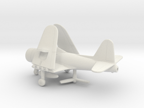 Ryan FR-1 Fireball (folded wings) in White Natural Versatile Plastic: 1:160 - N