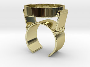 Lantern Ring Body - 185mm in 18k Gold Plated Brass