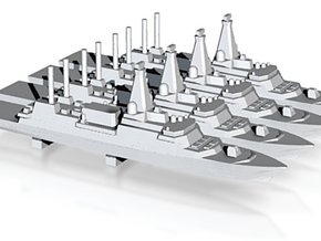 Type 26 frigate (2017 Proposal) x 4, 1/2400 in Tan Fine Detail Plastic