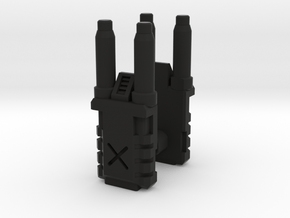 TF Seige Prime Forearm Weapon in Black Smooth PA12: Small