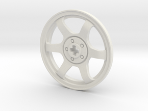 Wheel Cover 16_38mm in White Natural Versatile Plastic